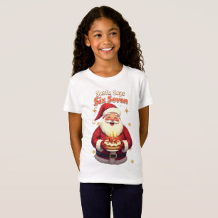 🎅Santa Says Six Seven Meme – Funny Santa Holding  T-Shirt