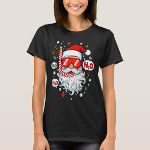 Santa Scuba Diving Equipment Funny Scuba Diver Chr T-Shirt