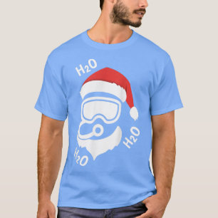 Santa Scuba Diving Men Women Christmas Funny Divi T-Shirt