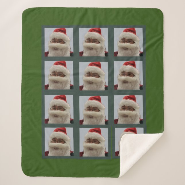 Santa Sherpa Blanket (Front)