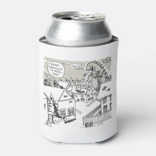 Santa Shock can cooler