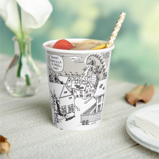 Santa Shock paper cups (Insitu)