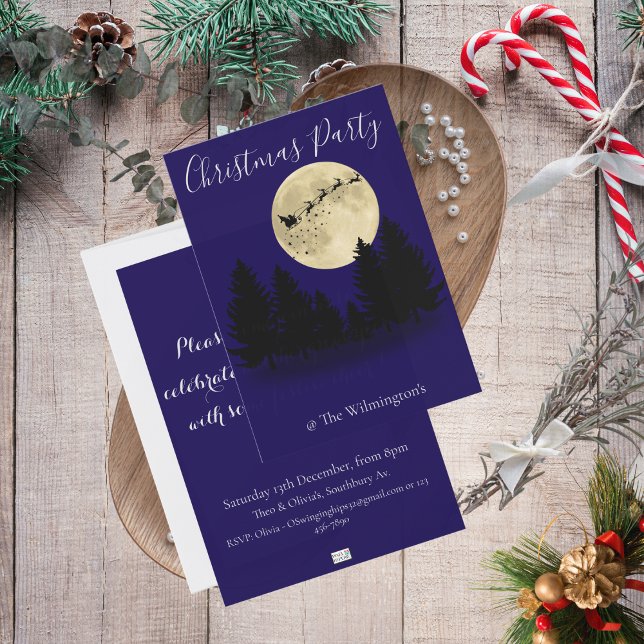 Santa Sighting Christmas Party Invitation (Santa Sighting Christmas Party Invitation)