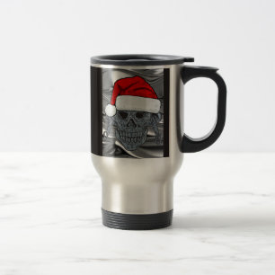 Santa Skeleton  Travel Mug