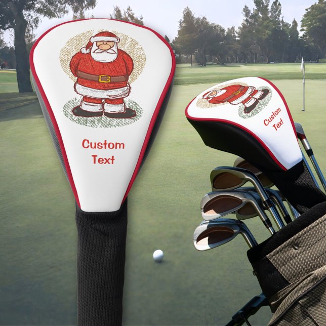 Santa Sketch Golf Head Cover (Creator Uploaded)
