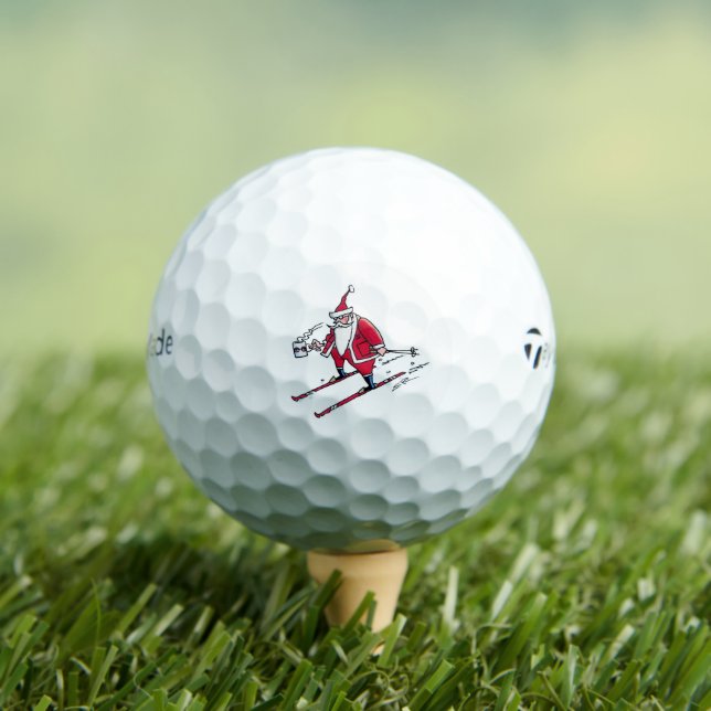 Santa Skiing Taylor Made TP5 golf balls 12 pk (Insitu Tee)