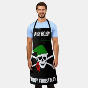 Santa Skull  Apron