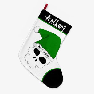 Santa Skull Christmas Stocking