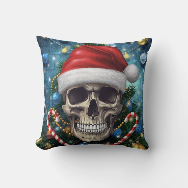 Santa Skull Cushion (Front)