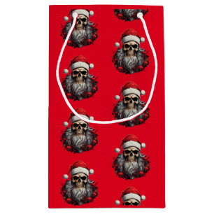 Santa Skull Gift Bag 