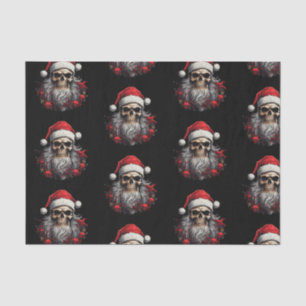 Santa Skull Gift Tissue (Black) Paper