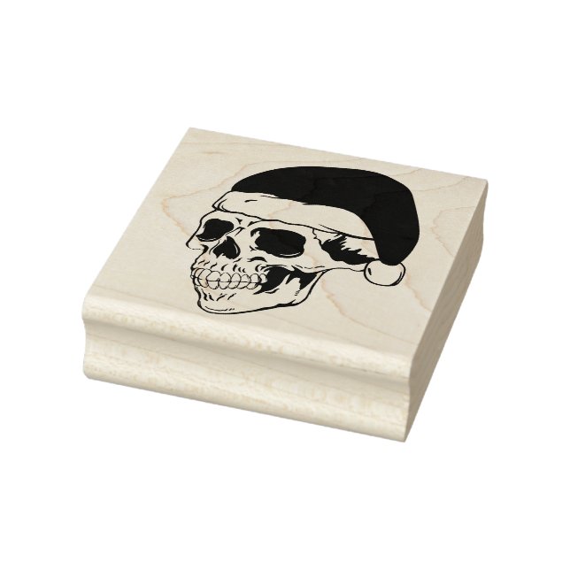 Santa Skull Rubber Stamp (Stamp)