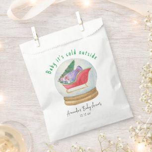 Santa sled - baby it's cold outside favour bags
