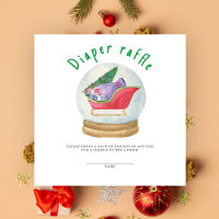 Santa sled - diaper raffle