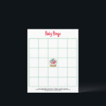 Santa sleigh Baby Bingo game<br><div class="desc">Baby Shower invitation featuring an adorable watercolor Santa's sleigh with gifts in a glass ball. Winter Baby Shower. Christmas tree,  bag with gifts from Santa Claus. Santa baby shower theme. Matching items available.</div>