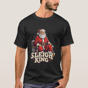 Santa Sleigh King Funny Christmas Long Sleeve T-Shirt