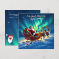 Santa Sleigh & Northern Lights Secret Santa Party