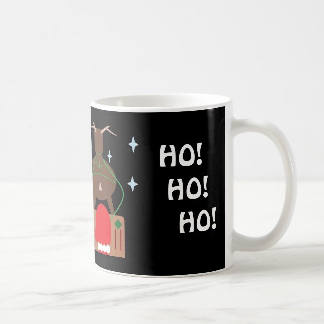 SANTA SLEIGH & REINDEER CHRISTMAS MUG (Right)