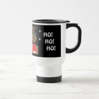 SANTA SLEIGH & REINDEER CHRISTMAS TRAVEL MUG