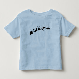 Santa Sleigh with Dinosaurs Toddler T-Shirt