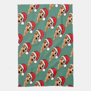 Santa Slice Tea Towel