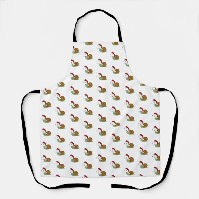 Santa Snail Apron (Front)