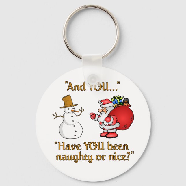 Santa & Snowman key chain (Front)