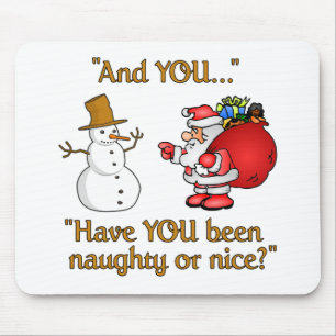 Santa & Snowman mousepad