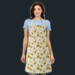 Santa, Snowman, Reindeer Christmas Apron<br><div class="desc">* Cute Christmas Gingerbread man, Snowman, Santa Claus and Reindeer (tangled in Christmas Lights) * * A fun apron to wear during the Holiday Season, all winter, or if you have a real apron addiction, wear it all year long! * Three sizes to choose from and several colour available for...</div>