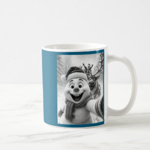 Santa Snowman Reindeer Taking A Selfie Photo Chris Coffee Mug