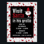 Santa & Snowman, Santa Claus Visitor Hours Poster<br><div class="desc">This poster is perfect for anybody holding a visit Santa event. Displaying Santa's grotto and the opening hours,  it is perfect for both commercial and domestic events.</div>