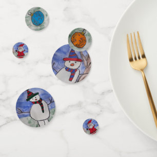 Santa & Snowmen Table Confetti