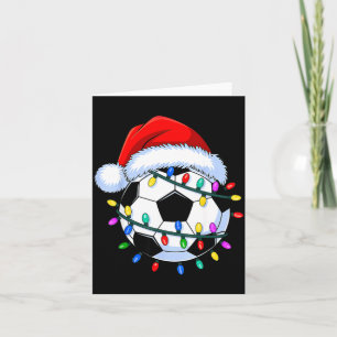 Santa Soccer Ball Christmas Soccer  Card