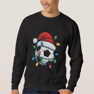 Santa Soccer Ball Sports Christmas Soccer Player Sweatshirt