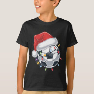 Santa Soccer Ball Sports Christmas Soccer Player T T-Shirt