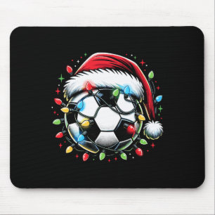 Santa Soccer Byll Lover Christmas Mouse Pad