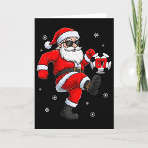 Santa Soccer Byll Sports Christmas Soccer Player M Card