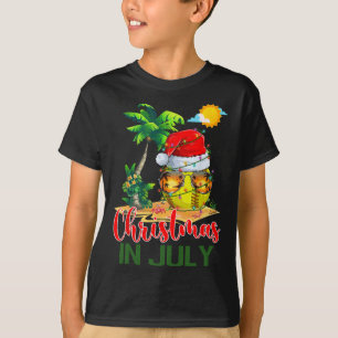 Santa Softll Ll Sungles Xmas Lights Christmas In J T-Shirt