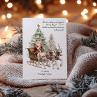 Santa Special Delivery Pregnancy Christmas Card