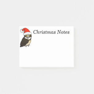 Santa Spectacled Owl Post-it Notes