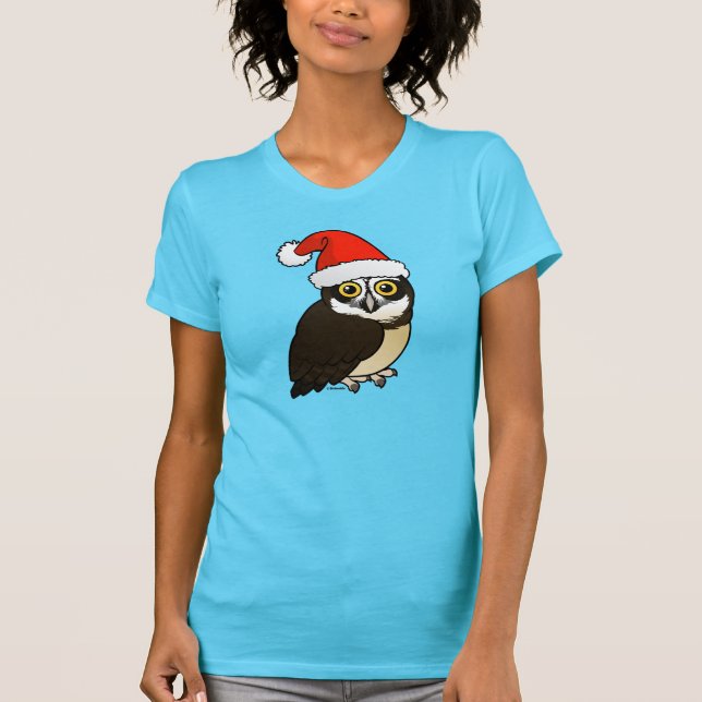 Santa Spectacled Owl T-Shirt (Front)