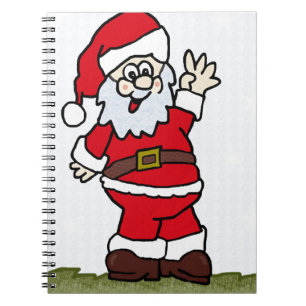 Santa Spiral Notebook