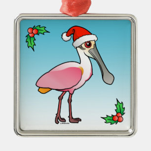 Santa Spoony Metal Tree Decoration