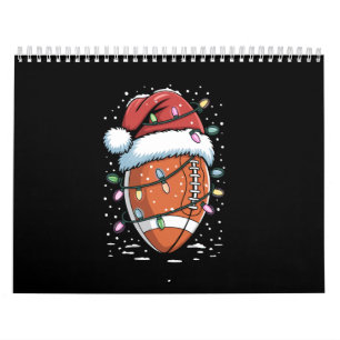 Santa Sports Christmas American Football Player  Calendar