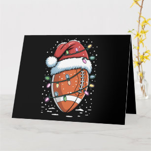 Santa Sports Christmas American Football Player Card