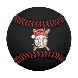 Santa Sports Christmas Baseball Player