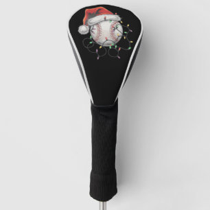 Santa Sports Christmas Baseball Player Golf Head Cover