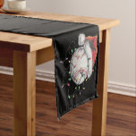 Santa Sports Christmas Baseball Player Short Table Runner<br><div class="desc">Santa Sports Christmas Baseball Player</div>