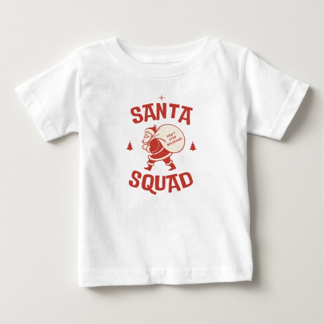 Santa squad baby T-Shirt (Front)