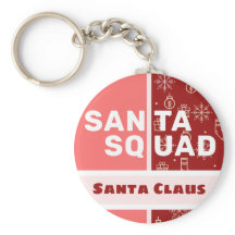 Santa Squad - Customised Round Keychain